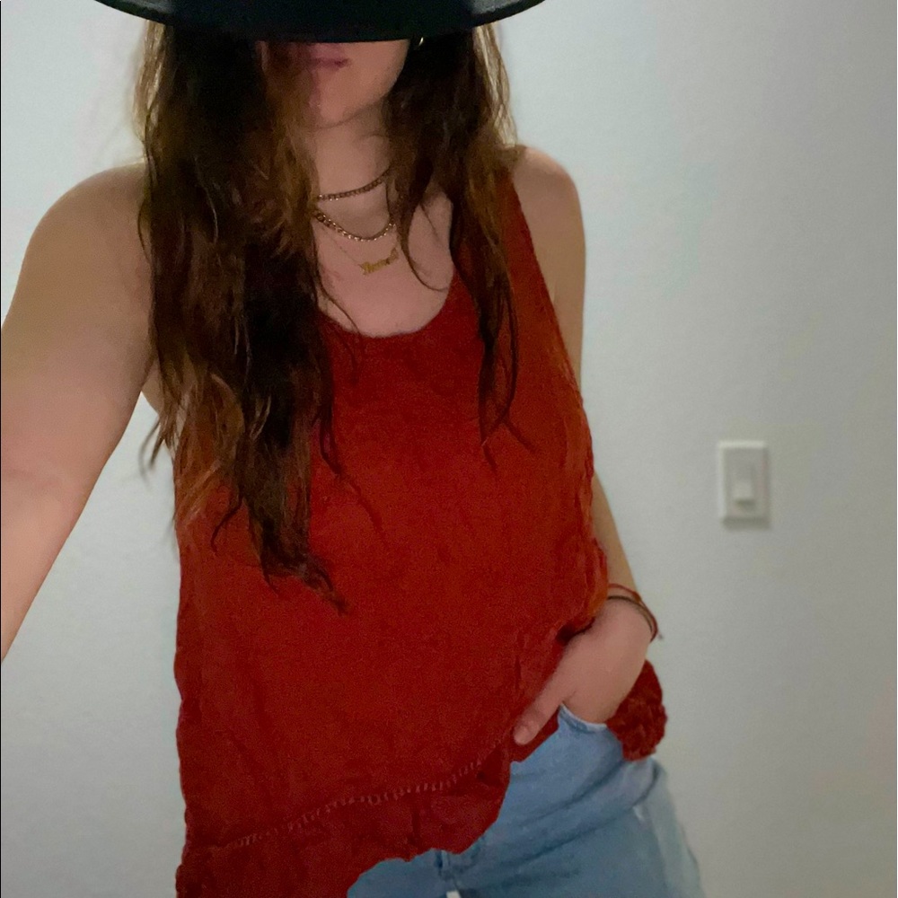 American eagle sleeveless blouse